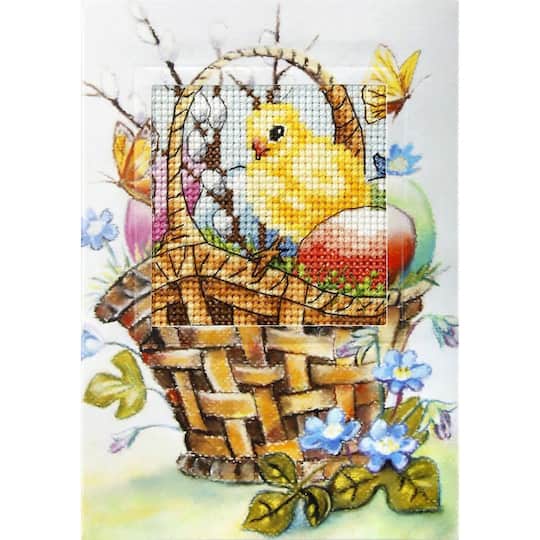 Orchidea Easter Greeting Card Complete Cross Stitch Kit